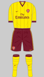 arsenal 2010-11 away kit