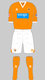 blackpool fc 2013-14 home kit