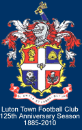 luton town crest 125th anniversary