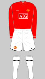 manchester united 2007-09 european champions league kit