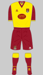 northampton town fc 2011-12 away kit