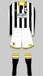 notts county 1994-95 kit