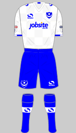 portsmouth fc 2017-18 change  kit