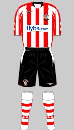 southampton 2009-10 home kit