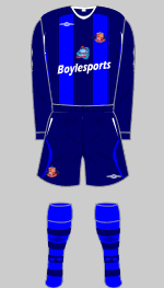 sunderland 2008-09 away