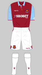 west ham united 2010-11 home kit