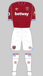 west ham 2018-19 1s kit