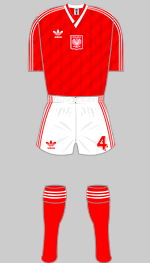 poland change kit v brazil 1986 world cup